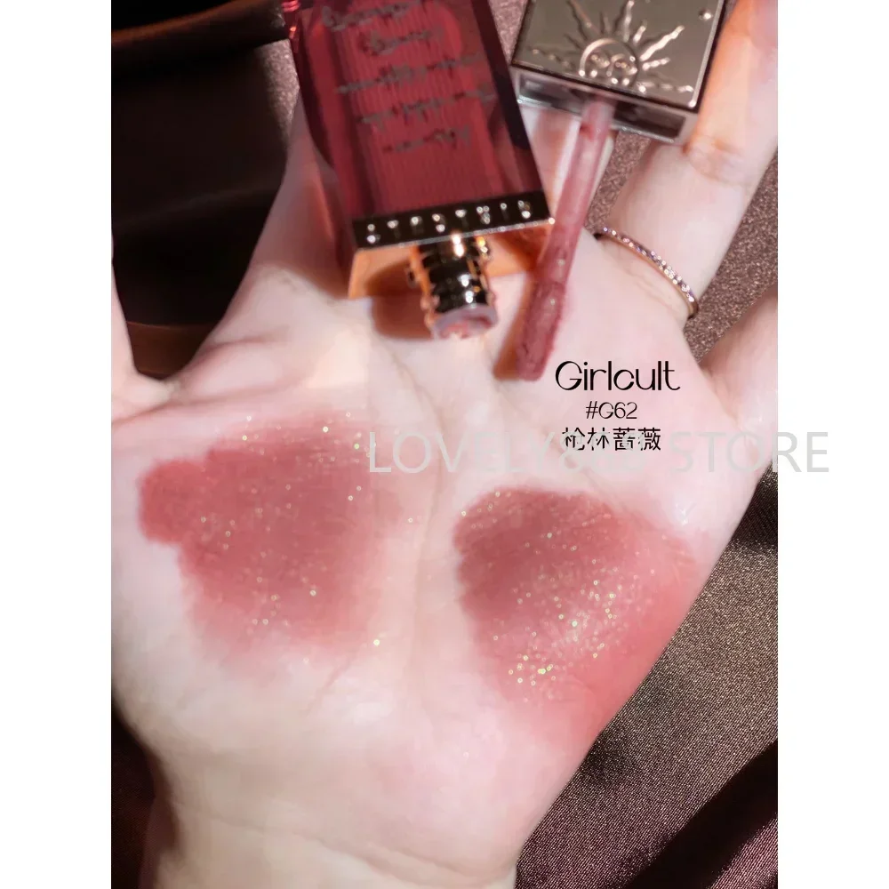 Корейская губная помада Girlcult Love Story Shimmer Rose Beige крем для губ долговечная телесная