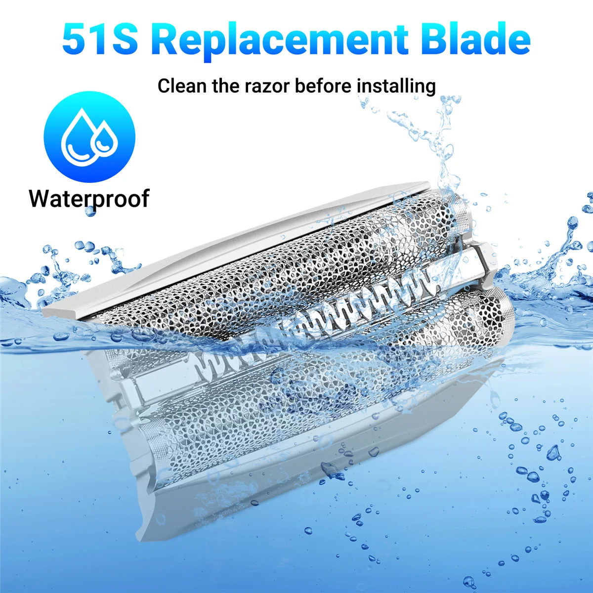 Комбинированный пакет 51S сменное лезвие + бритвенная головка для бритвы Braun Series 5