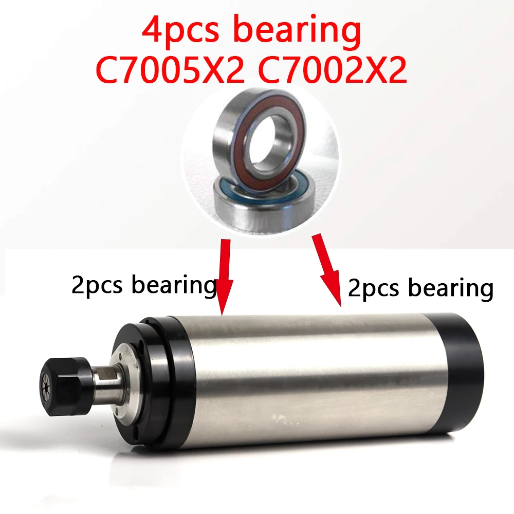 Шпиндель с водяным охлаждением 1 5 кВт ER11/2 2 ER20 шпиндель и инвертор кронштейн