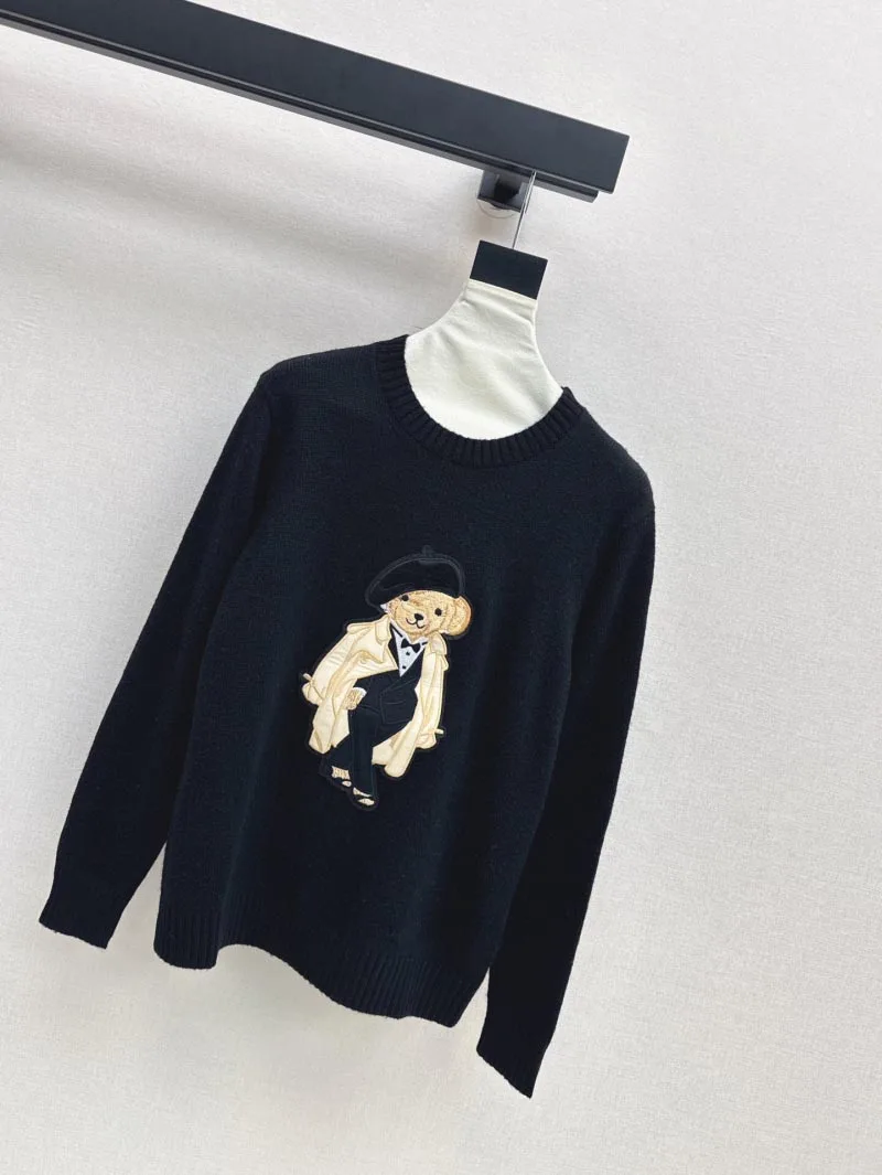 2024 осень/зима новый женский свитер 2 цвета повседневное теплое хлопковое пальто