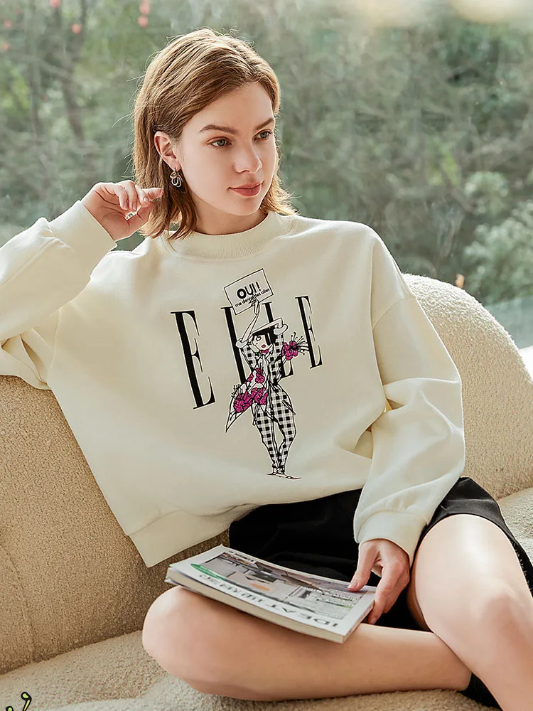 

Women Sweatshirt Slim Casual Loose Coat Long Sleeve Pullovers Crewneck The Comfy Vogue Sport Top Girl Sudadera Oversize Mujer