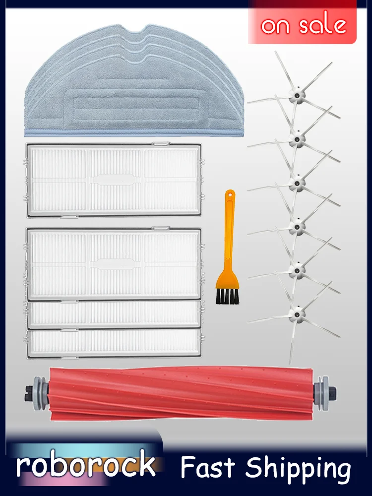 Roborock S7 S70 S7Max T7S Plus Аксессуары для робота-пылесоса основная щетка крышка фильтра Hepa