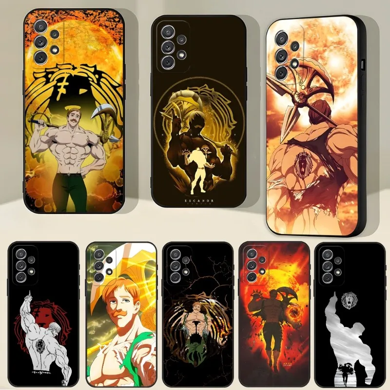 Чехол для телефона Escanor Seven при смертельных грехах для Samsung Galaxy S23 S22 S10 S20 S30 S21 S8 S9 Pro Plus Ultra Fe, дизайнерская задняя крышка