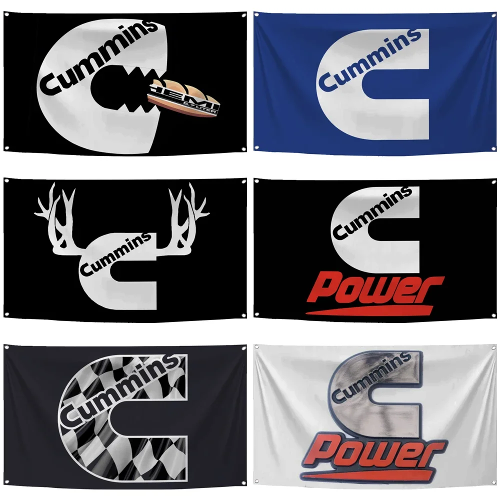 2 × 3 фута 5 футов CUMMINS флаг полиэстер цифровая печать автомобиль гоночная деталь