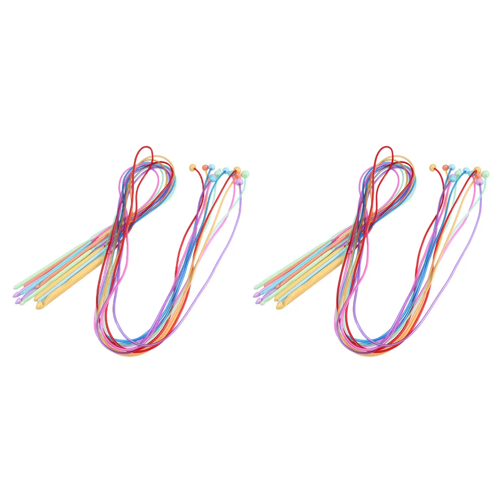 24 шт. плетеный ковер крючок для вязания крючком пластиковые плетения вязальные