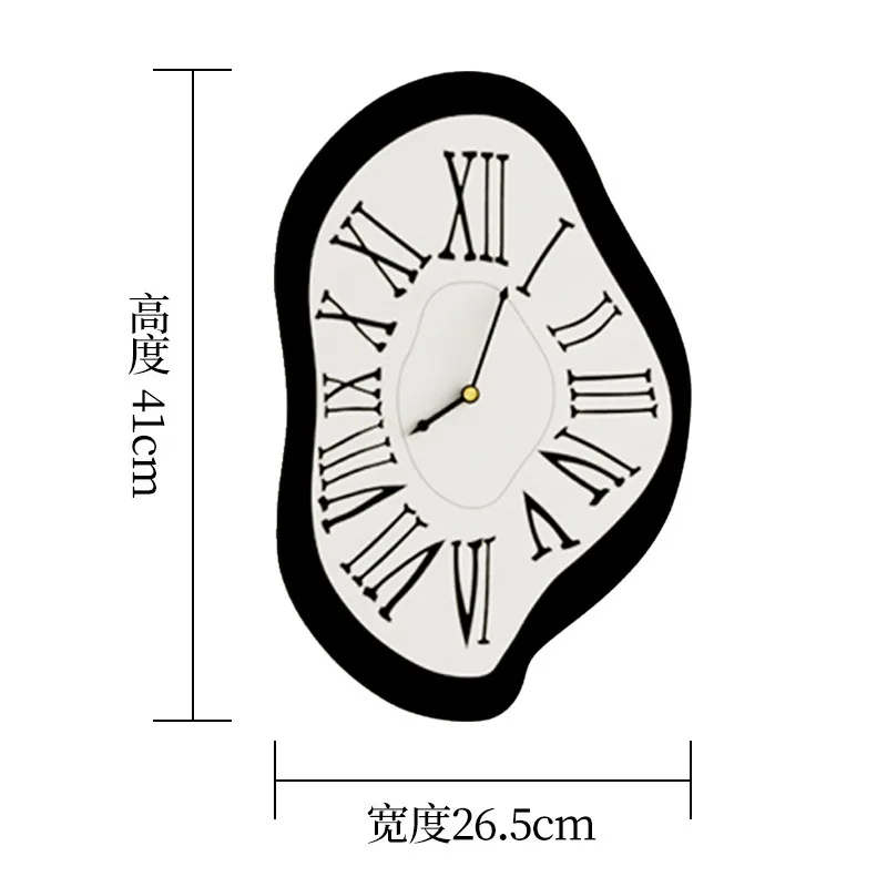 Style Surrealist Salvador Roman Melting Gift Wall Decor Watch Clock Distorted Decoration Clocks Wall Garden Dali Numeral Home images - 6