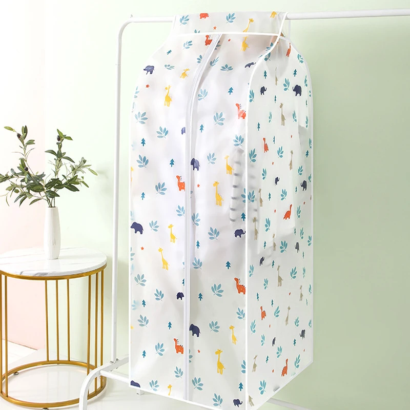 2pcs Large Clear Hanging Garment Bags for Closet Storage Bottom Enclosed Rack Cover Sealed Wardrobe Clothes Protector |