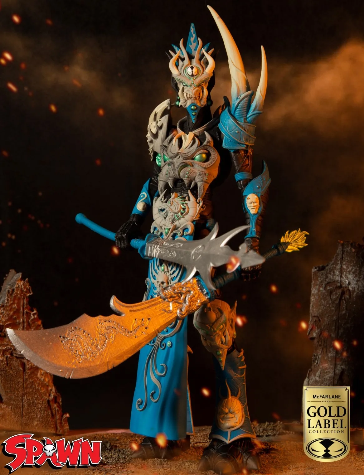 

In Stock Original Mcfarlane 7inch Mandarin Spawn Anime Action Figur Toy for Child Halloween Gift