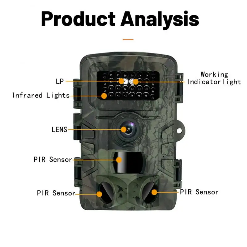 

Motion Hunting Trail Camera With Night Vision 16mp Camera Trigger Activated Outdoor Trail Camera New Infrared Trail Camera 1080p