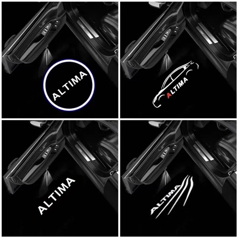 Для Nissan Altima Coupe 2008-2013 седан 2002-2019 светодиодная эмблема дверной светильник Luces