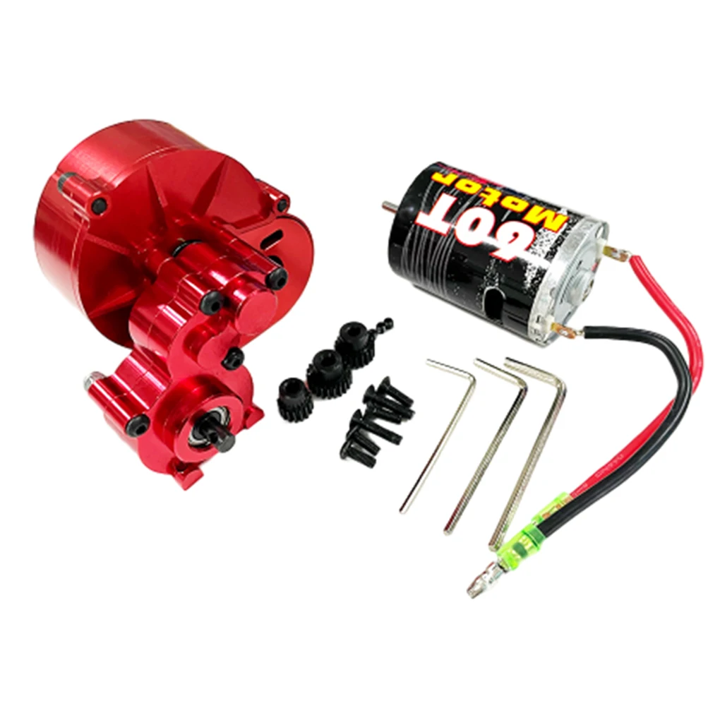 Коробка передач из металлического сплава с шестерней для 1/10 RC Crawler Axial SCX10 Upgrade Car