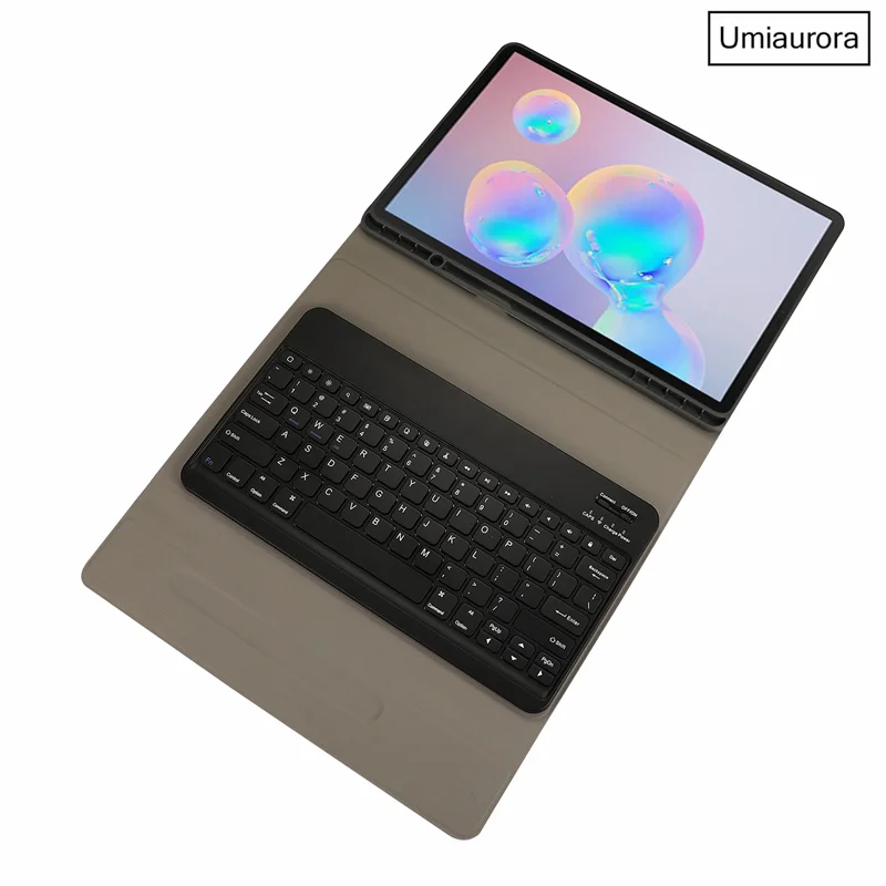 Фото Чехол-клавиатура с беспроводной клавиатурой и откидной подставкой для Samsung Tab S7 S8+ S9 S10 FE+ Plus SM-X620 12.4