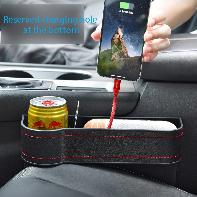 Car Seat Gap Storage Box Cup PU Leather Pocket Catcher Organizer Phone Bottle Cups Holder Multifunctional Accessories |