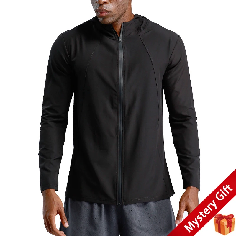 

Autumn New Breathable Fitness Zipper Sweatshirts Quick-drying Jogging homme Sports jacket Outdoor Training woven Casual hoodies