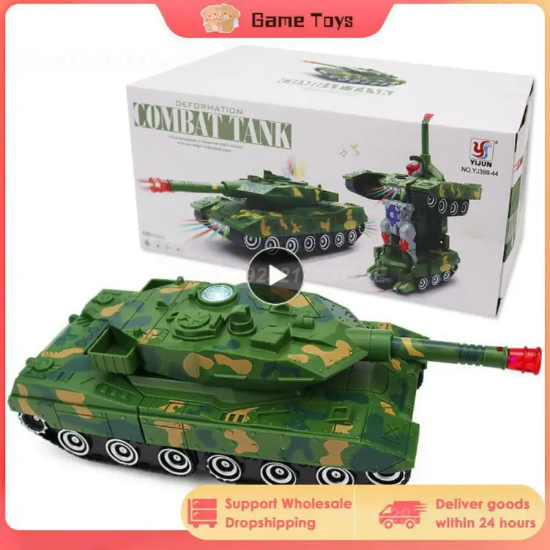 

Tank For Boys Age 3-10 Transformation Tank Robot Toys For Child Electric Deformation Tank Robot Toys For Kid Transformin Gift