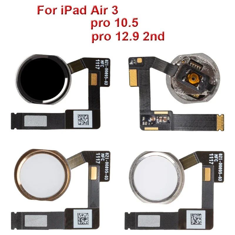Фото Кнопка «Домой» с гибким кабелем для iPad Pro 10.5 12.9 2nd Air 3 A1701 A1709 a1852 aa670 A1671 a1821 a2123 Homebutton Flex в сборе №1