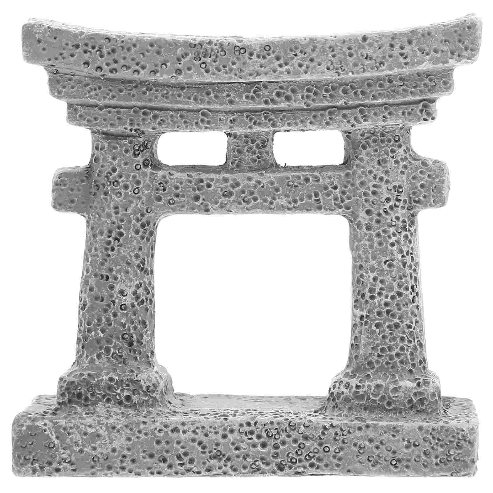 

Resin Crafts Torii Gate Accessories House Mini Miniature Decor Resin Toy Accessory Prop Ornaments