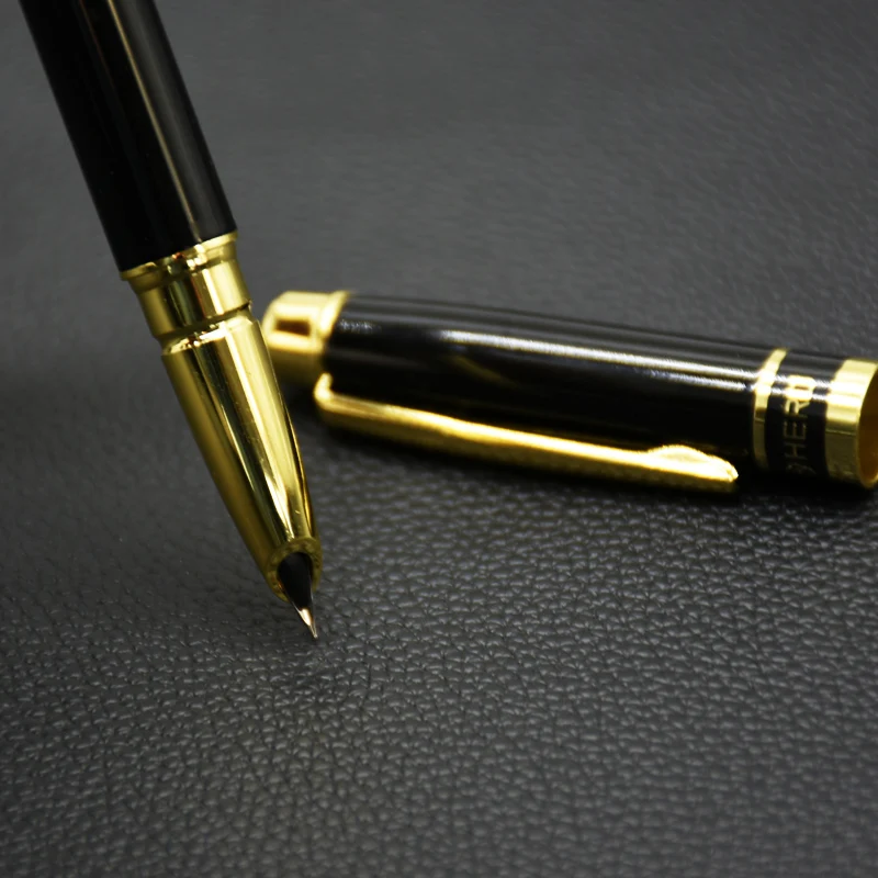 Высокое качество 8870 черная золотая деловая офисная авторучка школьные