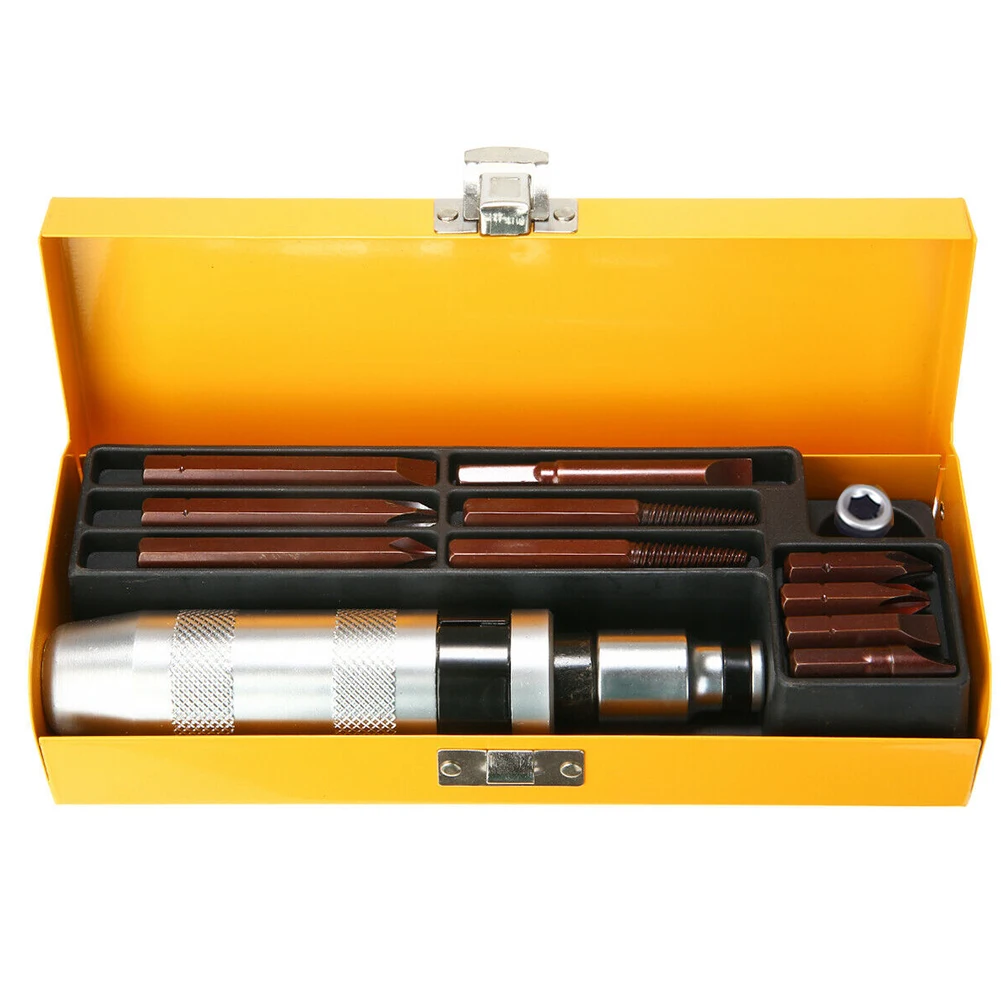 

12pcs Non Slip Professional Screwdriver Set With Case Practical Drill Impact Driver Bits Screw Socket Flat Hand Tool Kit