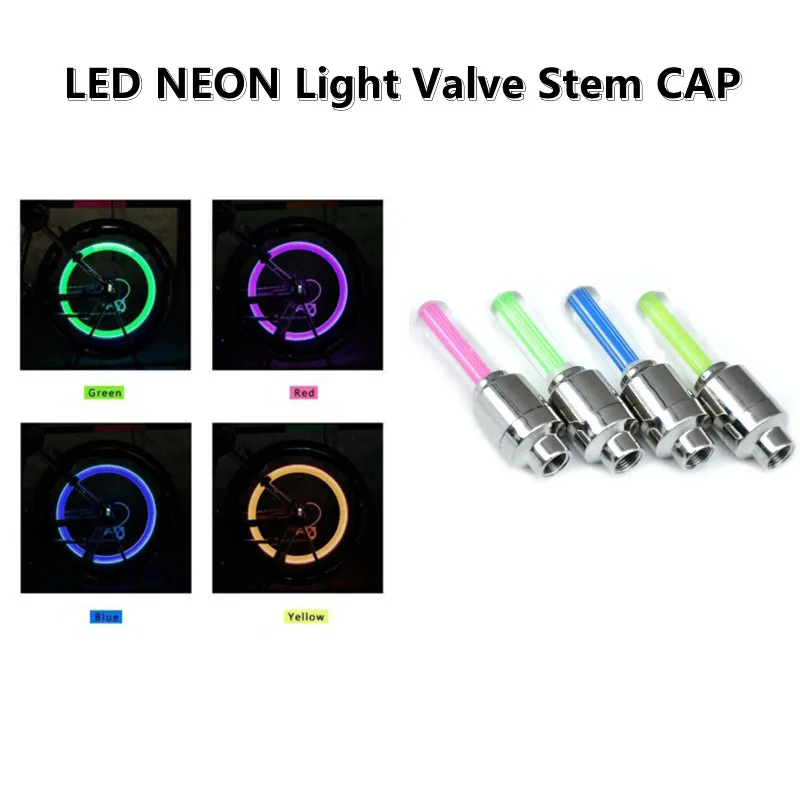 

Неоновые велосипедные фонари с датчиком движения, колпачок клапана шины колеса для дороги, горного велосипеда, Аксессуары для велосипеда