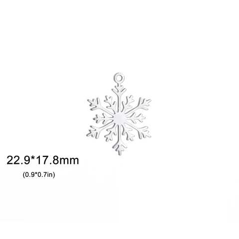 EUEAVAN подвеска снежинка из нержавеющей стали