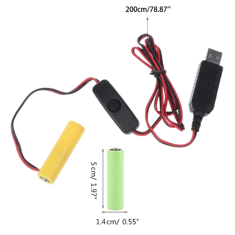 SZYA USB преобразователь питания DCBuck для замены батарей 2 шт. 1 5 В LR6 AA светодиодного