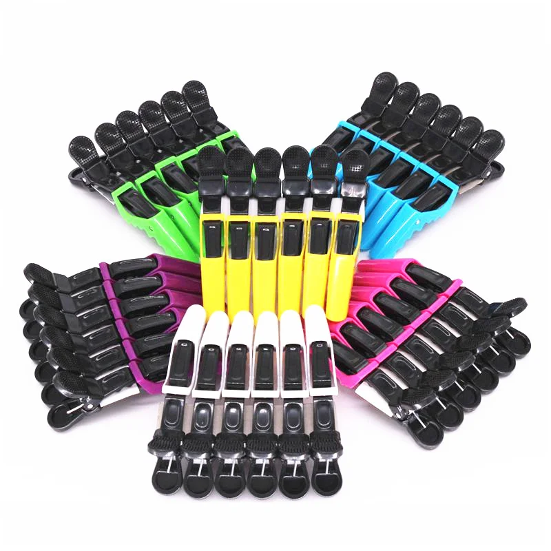 

10Pcs Hairdressing Alligator Plastic Hair Clips Clamps Holding Hair Section Claw Bow Hairpins Hair Styling Accessories DIY Home