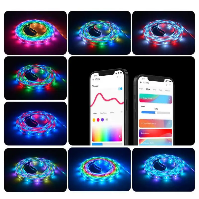 Умная Светодиодная лента SONOFF L3 Pro с поддержкой Wi-Fi RGB/RGBIC