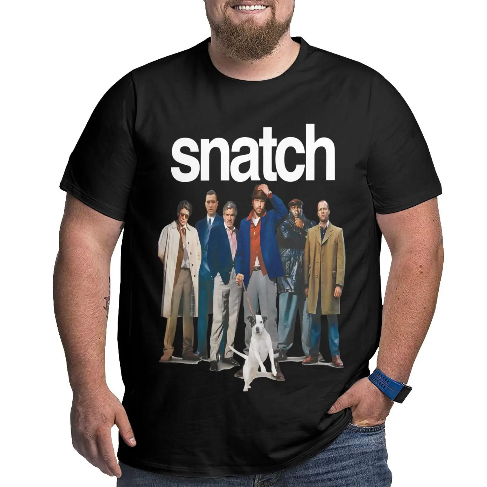 

Мужская футболка оверсайз Snatch Old 2000 с изображением комедии, G0911, Мужская футболка с коротким рукавом, футболка, футболка, Женская Мужская фут...