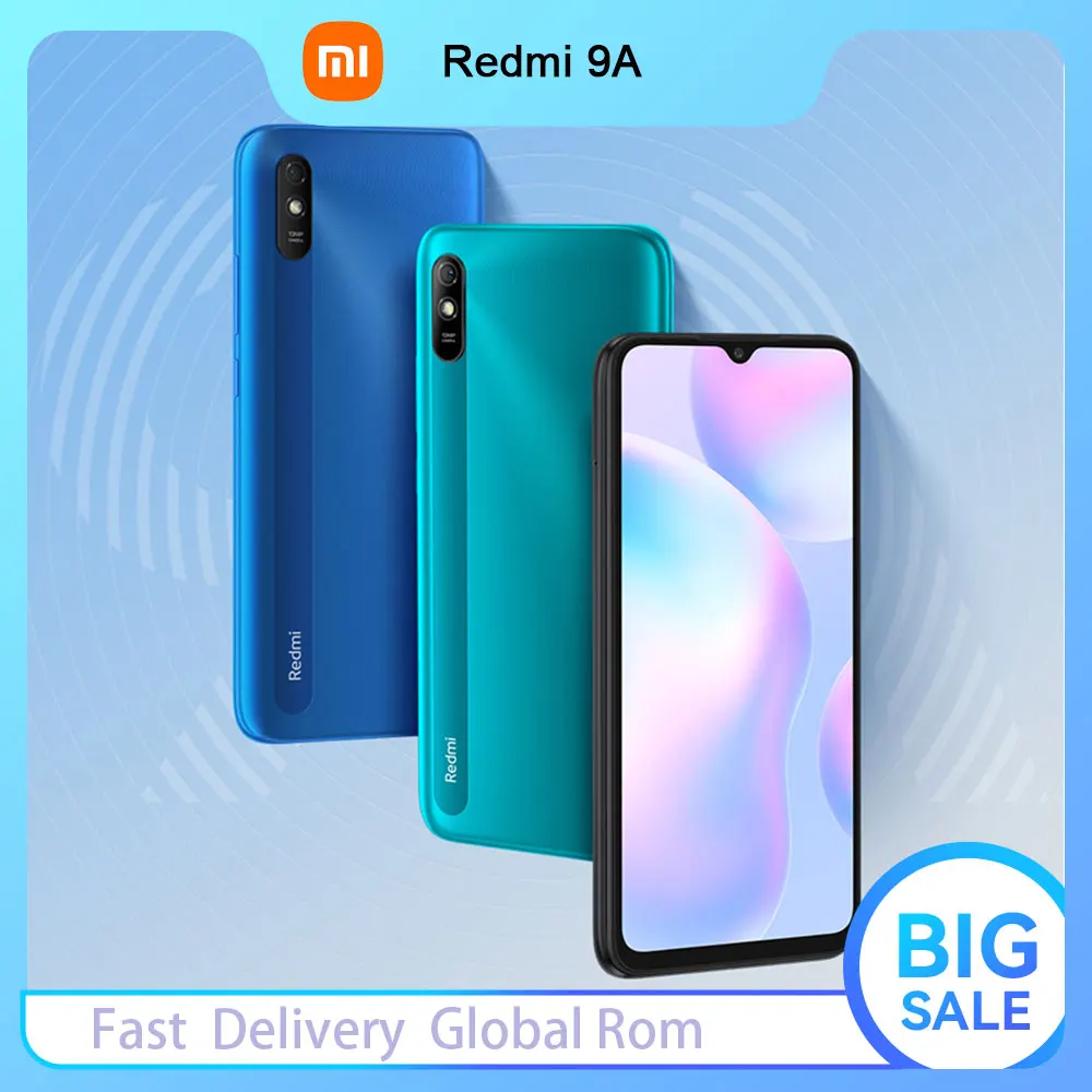 

Xiaomi Redmi 9A смартфон с 5,7-дюймовым дисплеем, восьмиядерным процессором MTK Helio G25, ОЗУ 2 Гб, ПЗУ 32 ГБ, 13 МП, 6,53 мАч