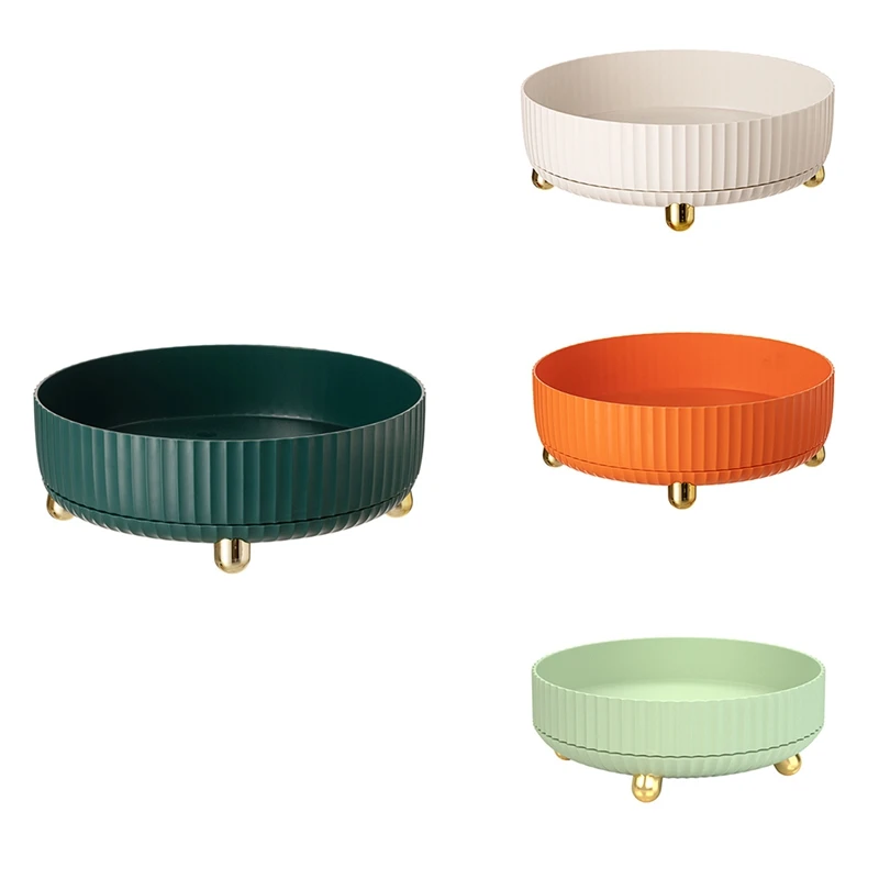 

Многофункциональный органайзер для хранения с поворотом на 360 °, маслостойкий нескользящий держатель для кухонных принадлежностей для дом...