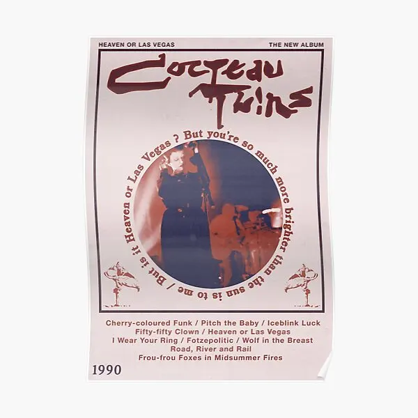 

Постер Cocteau Twins Heaven Or Las Vegas, забавная картина, винтажное украшение для дома, живопись, Современная комната, настенное искусство, без рамки