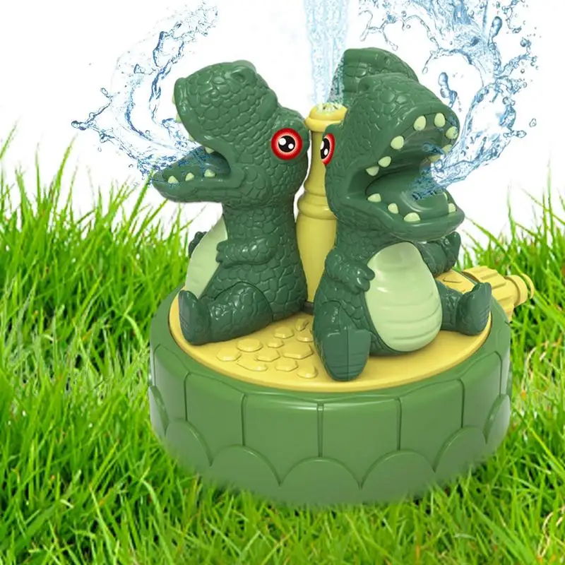 

Dinosaur Water Sprinkler 360 Degree Rotation Toy Water Games Toy For Toddlers Kids Outdoor Backyard Pool Water Fun