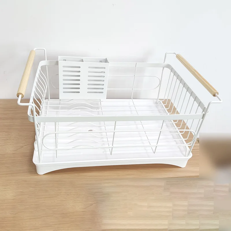 

Stainless steel paint sink drain rack kitchen shelf plate bowl chopsticks storage plate rack