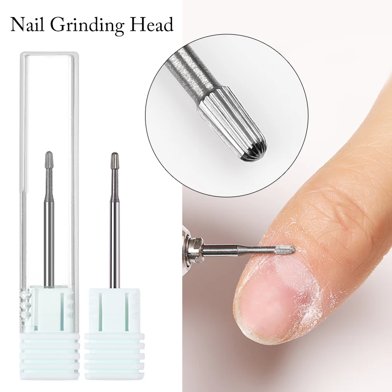1 Pc Safety Nail Drill Bits Tungsten Carbide Drill Bit Cuticle Remover 3/32" For Electric Nail File Machine Cuticle Clean Tools
