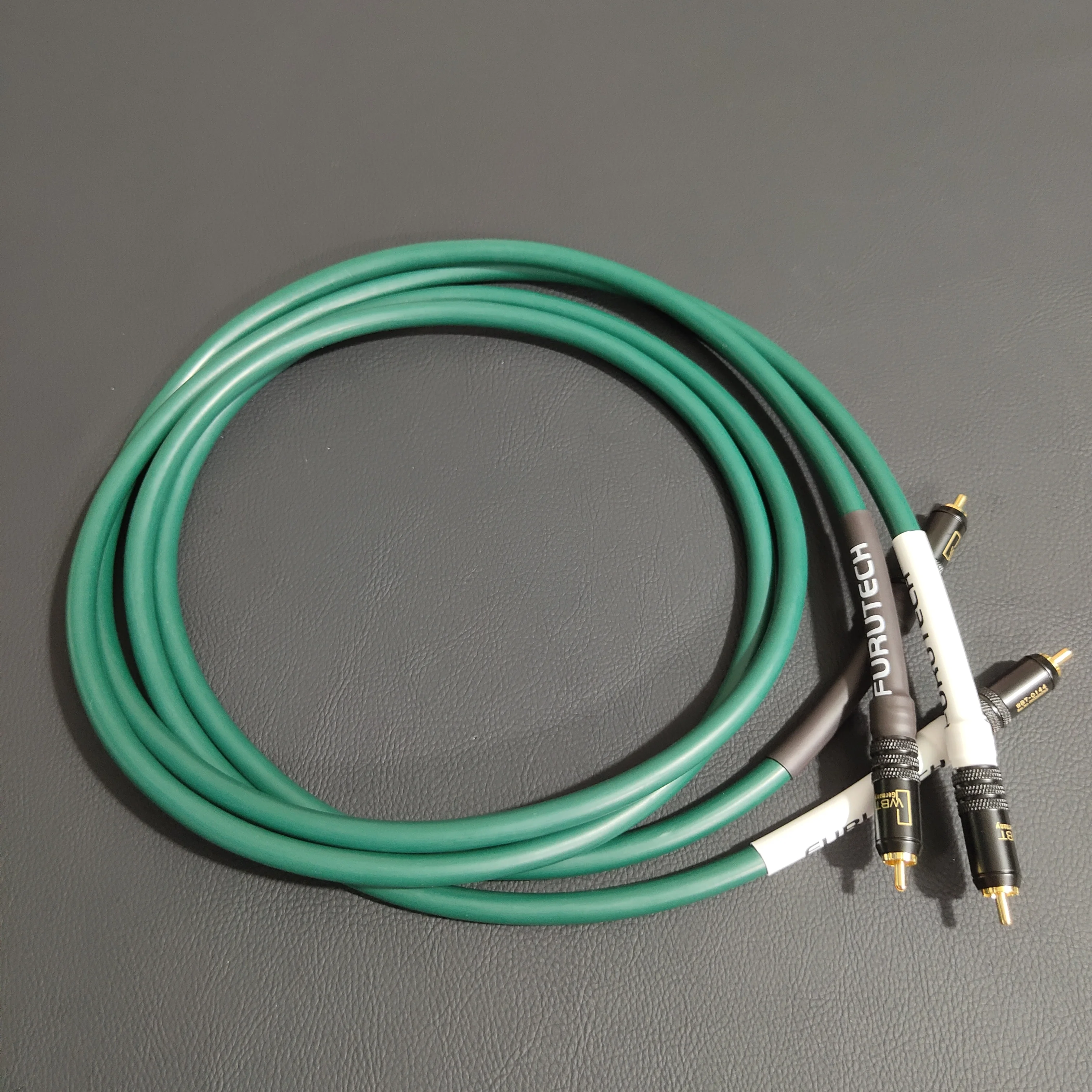 Оригинальный кабель Furutech RCA, проводник серии Alpha OCC, Hi-end, усилитель аудиолинии, провод для CD-динамика с WBT 0144, золотой штекер, 1 пара