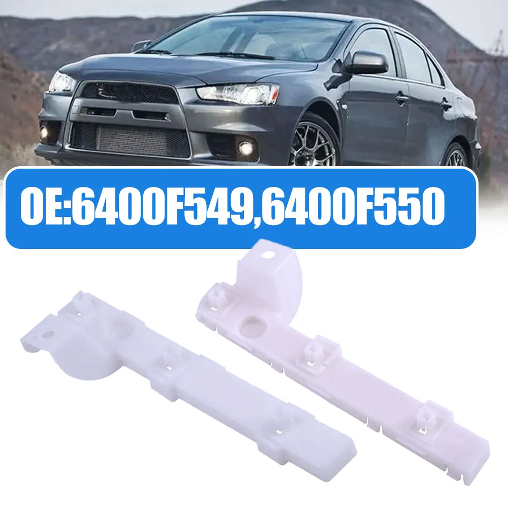 

For Mitsubishi Lancer Except EVO 2008-2017 ABS White Front Right & Left Bumper Bracket Professional Car Accessories