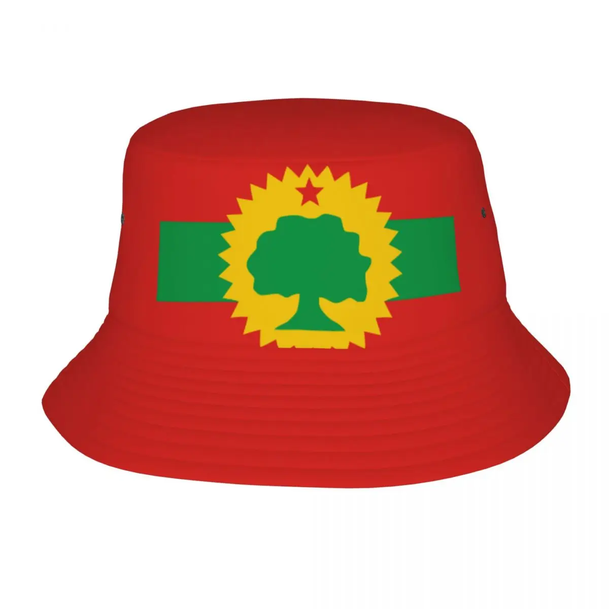

Unisex Bucket Hat Flag Of The Oromo People Oromoo Summer Beach Vacation Getaway Headwear Outdoor Fishing Caps Bob Hat Gift Idea