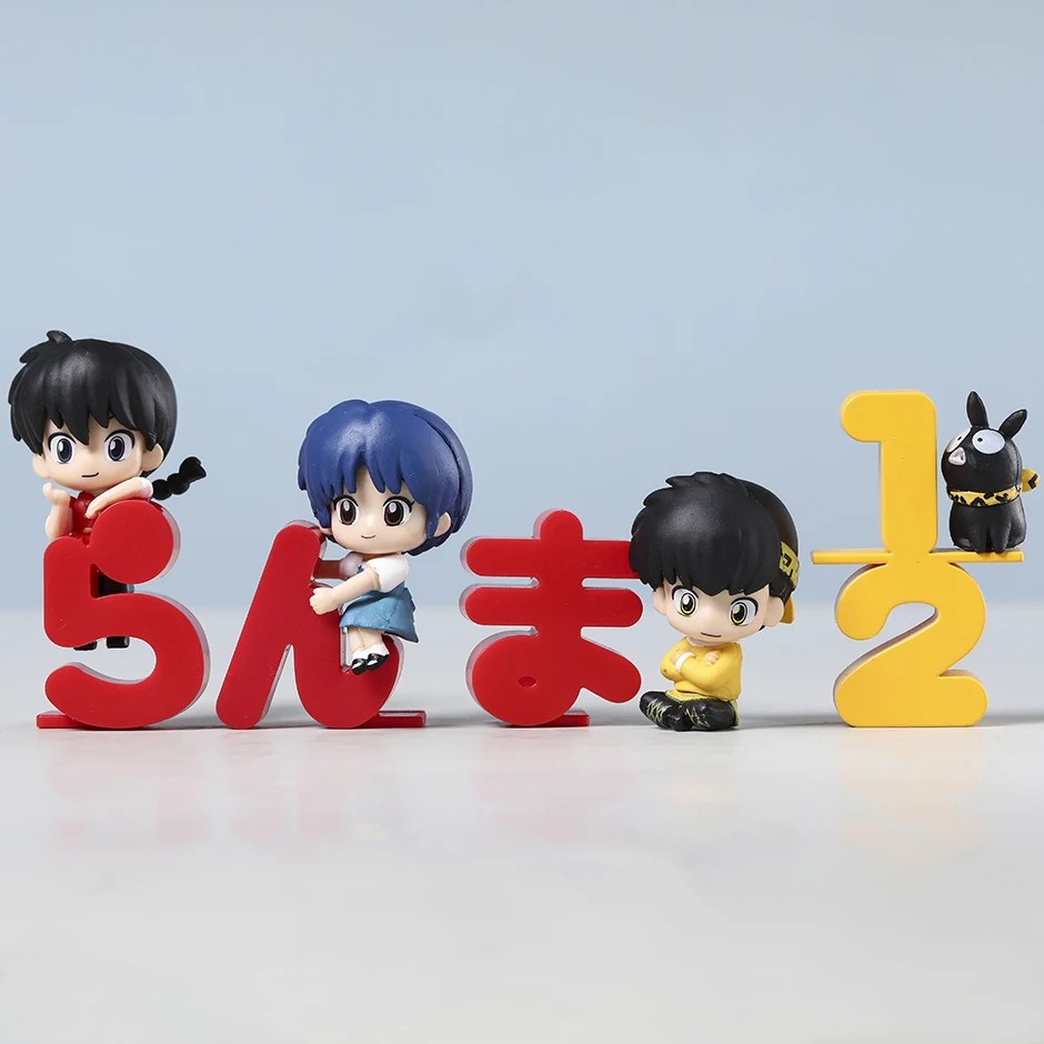 Набор из 4 фигурок Ranma 1/2 Tendou Akane ПВХ милые игрушки модель куклы Brinquedos - Цена: 711