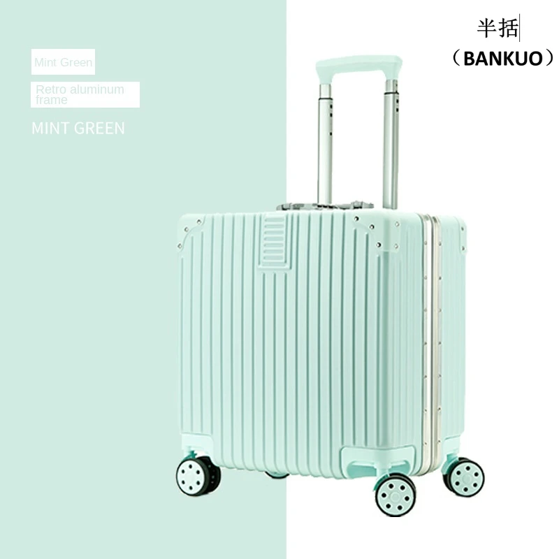 

BANKUO красочный 18-дюймовый 20-дюймовый мини-чемодан из алюминиевого сплава