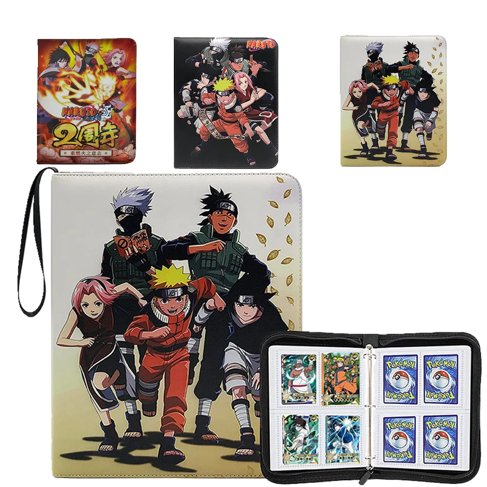 Big Large Naruto Cards Album Book Hold 400/540 Card Collection Binder Playing Game Folder Map Loaded List Childern Cool Toy Gift