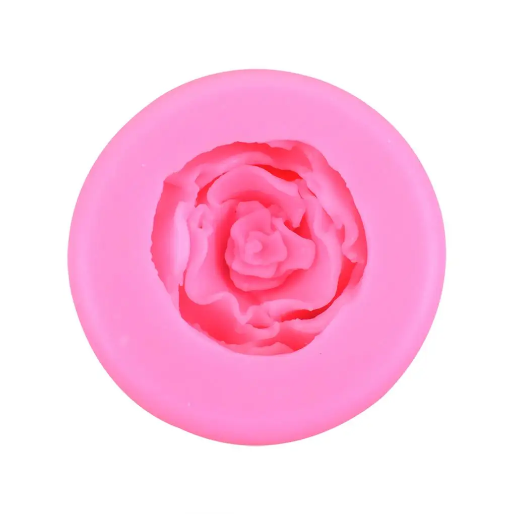 

3D Flower Rose Silicone Fondant Cake Mold Soap Jelly Mousse Chocolate Decoration Baking Tool Moulds Reusable Material