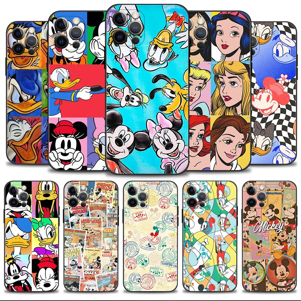 

Phone Case For Apple iPhone 14 14 13 12 11 Pro Max 13 12 Mini XS Max XR X 7 8 Plus 6 6S Disney Mickey Princess Family Comics