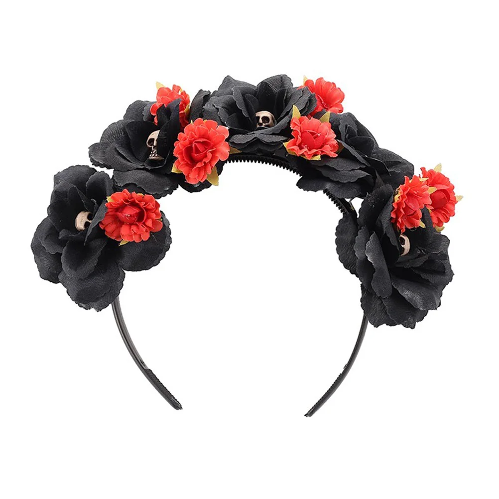 

Halloween Headband Flower Headwear Headdress Big Polyester Headpiece