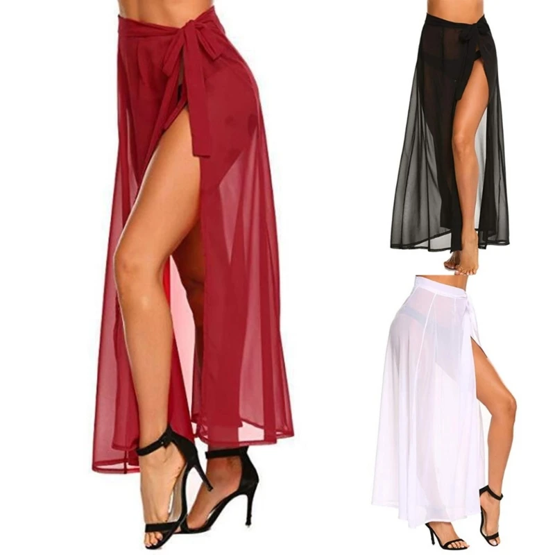 

Женщины Длинные Саронги Бикини Wrap Beach-Wrap Юбка Дышащий Купальник Cover-Ups