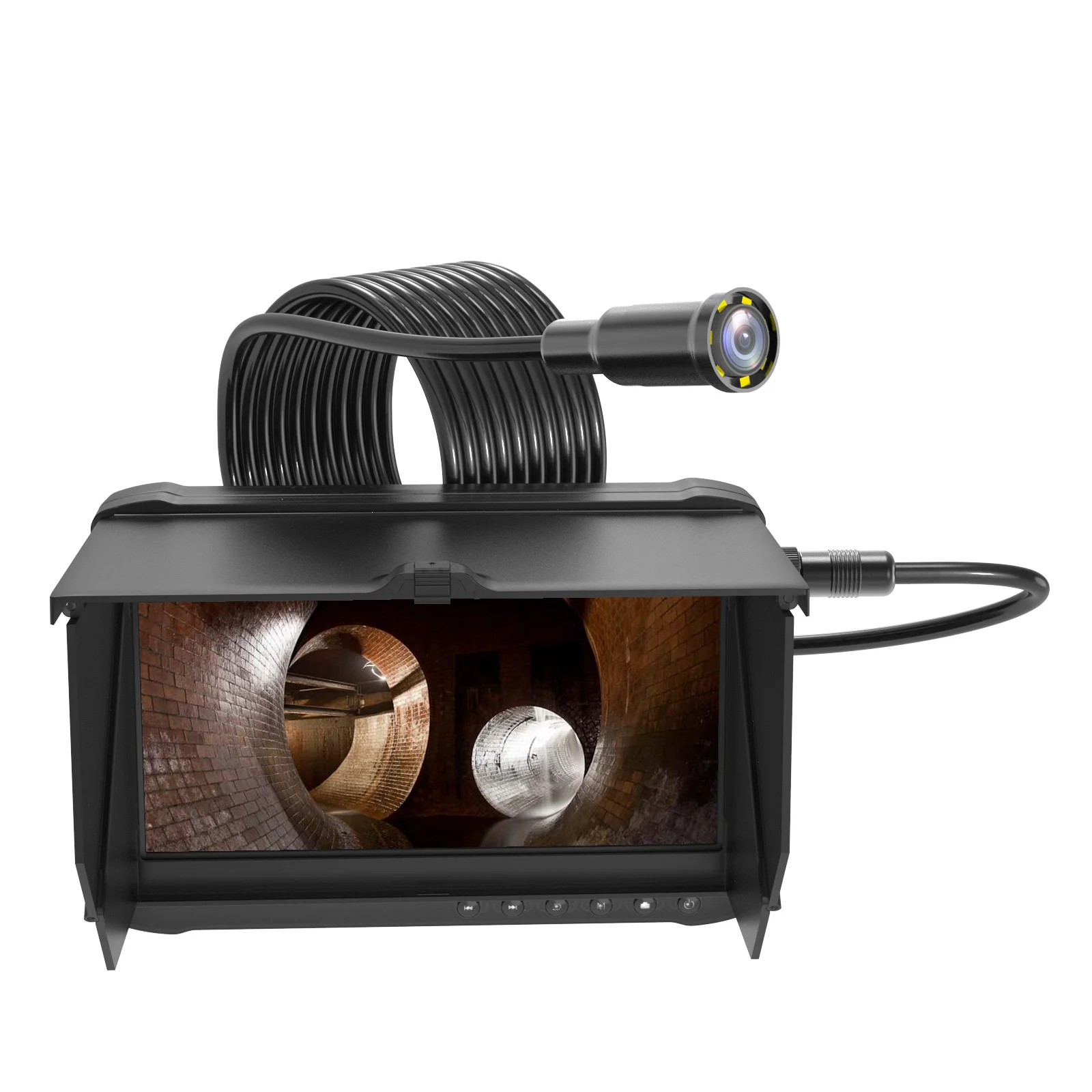 

Камера для обнаружения канализации с ЖК-экраном 5 дюймов, цифровая камера для обнаружения канализации, эндоскоп, камера для обнаружения дре...