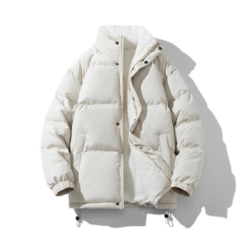 

Warm Coat Fleece Interior Bubble Jacket Men's Winter and Women's Couple Coat with Various Color Styles Casual Puffer Jacket