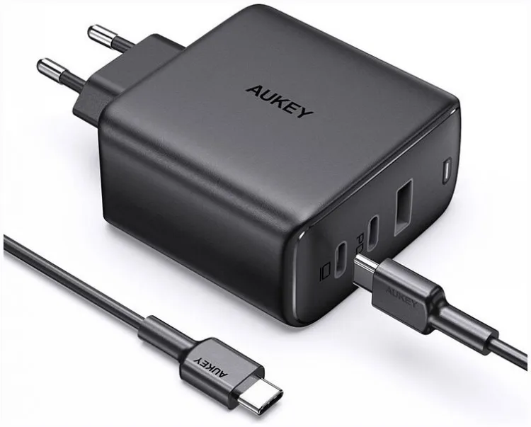 Network charger Aukey Omnia mix3 90W 3-port color black | Мобильные телефоны и аксессуары