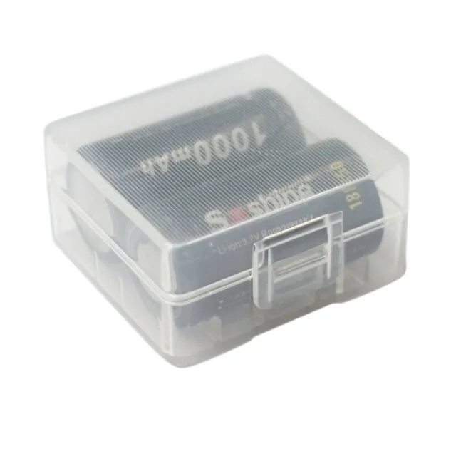 30pcs/lot MasterFire Plastic Battery Holder Storage Box Cover 2 Slots 18350 Batteries Protective Case Shell