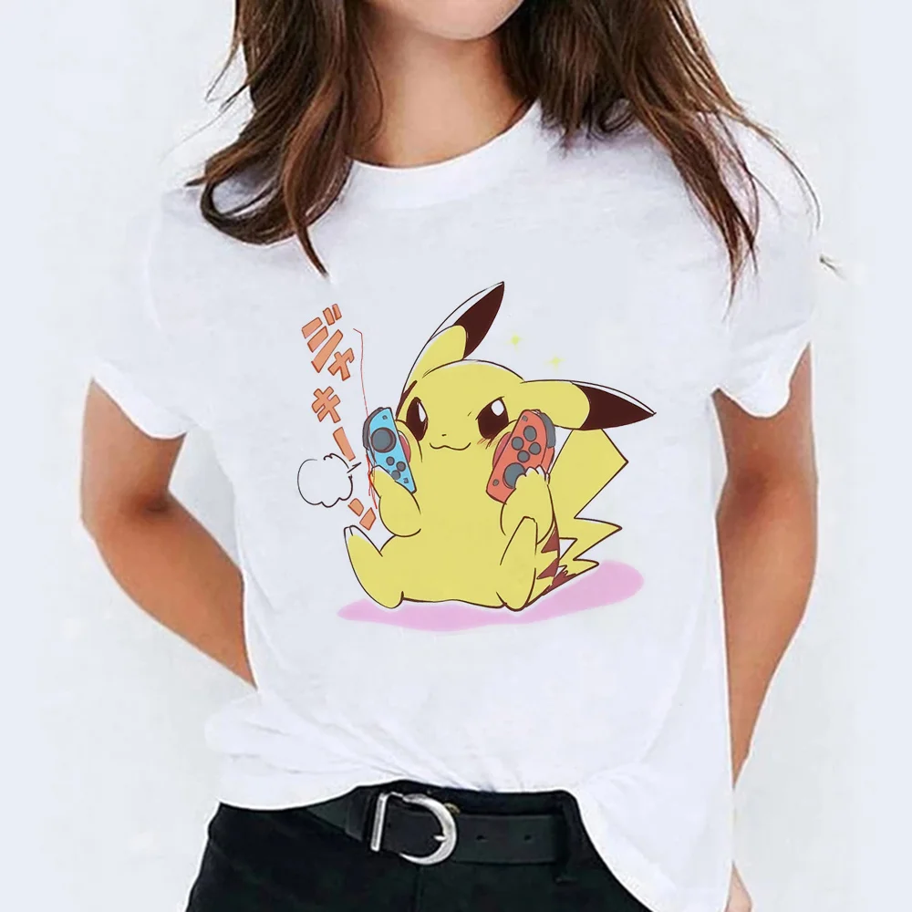 

Aesthetic Harajuku Pikachu Pocket Monster Vogue New t Shirt Women Top Tee Cheap Pop T-shirts Fashion Trendy Tshirt Punk Funny
